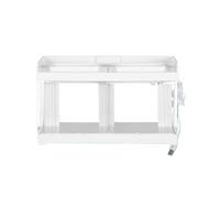 Acuario de Peces Acuario de acrílico Transparente Creative Fighting Fish 2 Compartimentos for Escritorio, Tanque Especial for cría Peces Marinos