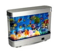 Acuario De Peces Artificiales | Decor De Sala Y Escritorio - Lámpara de Acuario con Peces en Movimiento | Para Personas Mayores, Hogar, Oficina, Hotel, Apartamento, Sala De Estar, Estudio, Zonas De Es