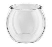 Acuario de peces transparente, tanque transparente, cuenco acuático para mascotas, tamaño compacto de 2.3 l con construcción ligera, recinto de animales de mesa para decoración de dormitorio