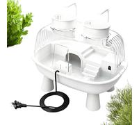 Acuario de Tortugas - con Luz Y Recinto Pequeño Transparente - Tortuguera, Hábitat para Reptiles Mascota,para Interior, Exterior, Hogar, Balcón, Reptiles, Serpientes Y Ranas