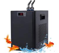 Acuario Enfriador de Agua para acuarios de 160L/300L/500L, termostato Digital con Bomba y tubería, para hidroponía, arrecifes de Coral, acuarios de Dulce y Salada, 500L/132GAL