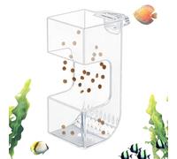 Acuario Fish Feeder Box | Sinking Clear Food Holder,Fish Food Feeder Box - 13x8.6x5.7cm, Dish Bowl Scatter Prevention Acuario Shrimp Betta Vacation Holiday
