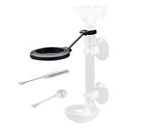 Acuario Fish Feeder with Telescopic Tube and Suction Cup 6,1 - 9,65 x 1,38 pulgadas, Clear Dispenser for Shrimp, Turtle, Vacation Feeding, Tank, Home Aquarium, Estanque Use