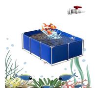 Acuario grande independiente para peces koi, tanque de retención y visualización temporal, ideal para cultivo koi, riego agrícola y decoración del hogar