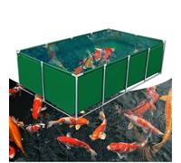 Acuario grande para interiores, lona de PVC flexible con marco de acero, cisterna de tanque de agua de acuicultura, estanque plegable para peces