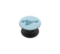 Acuario Horóscopo Soñador Estética Aqua Azul Azulado Zodiaco PopSockets PopGrip Adhesivo
