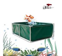 Acuario independiente de interior para peces koi, tanque temporal de retención y visualización para cultivo koi y riego agrícola
