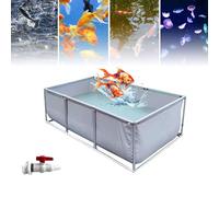 Acuario independiente de interior para peces koi, tanque temporal de retención y visualización para cultivo koi y riego agrícola