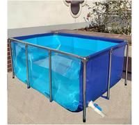 Acuario interior independiente con marco de acero y forro de lona de PVC para koi, tortugas y natación