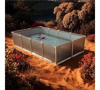 Acuario Interior Independiente para Koi/pez Dorado, Cisterna De Lona Móvil Al Aire Libre Digestor De Biogás, Puente Bolsa De Agua Prepresurizada Tanque De Acuicultura De Plástico Grande para Marco