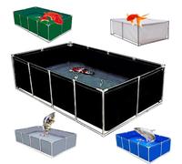 Acuario Interior Independiente para Koi/pez Dorado,Cisterna De Lona Móvil Al Aire Libre Digestor De Biogás,Puente Bolsa De Agua Prepresurizada Tanque De Acuicultura De Plástico Grande para Marco