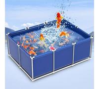 Acuario Interior Independiente para Koi/pez Dorado, Cisterna De Lona Móvil Al Aire Libre Digestor De Biogás, Puente Bolsa De Agua Prepresurizada Tanque De Acuicultura De Plástico Grande para Marco