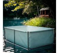 Acuario Interior Independiente para Koi/pez Dorado,Cisterna De Lona Móvil Al Aire Libre Digestor De Biogás,Puente Bolsa De Agua Prepresurizada Tanque De Acuicultura De Plástico Grande para Marco