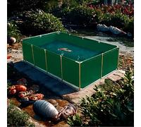 Acuario Interior Independiente para Koi/pez Dorado, Cisterna De Lona Móvil Al Aire Libre Digestor De Biogás, Puente Bolsa De Agua Prepresurizada Tanque De Acuicultura De Plástico Grande para Marco