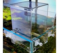 Acuario Invertido De Acrílico Transparente con Presión Negativa - Diseño Suspendido Moderno - Método De Acuario Automático De Relleno y Mantenimiento - Espacio Adicional para Peces - Decoración