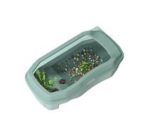 Acuario para Peces Fish Tank Turtle Tank with Sun Deck Can Breed Aquatic Plants Small Fish Tank Turtle Box Large Home Pet Feeding to Prevent Escape Aquarios de Peixes (Size : L)