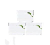 Acuario para Peces Pecera for Escritorio de Oficina, pecera pequeña, Caja acrílica, combinación de pecera pequeña de un Solo Montaje, Transparente Aquarios de Peixes (Color : C)
