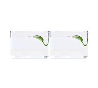 Acuario para Peces Pecera for Escritorio de Oficina, pecera pequeña, Caja acrílica, combinación de pecera pequeña de un Solo Montaje, Transparente Aquarios de Peixes (Color : B)