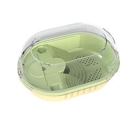 Acuario para reptiles, tanque para animales pequeños, acuario, terrario, insectos, tortugas, plástico resistente, 34,6 x 24,5 x 17,2 cm