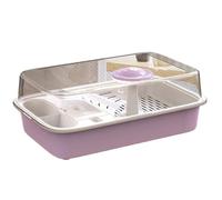 Acuario para Tortugas Tanque de alimentación Tortugas, separación heces, Simplicidad Escritorio doméstico(Purple)