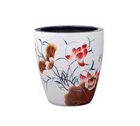 Acuario Pecera de cerámica elevada de Estilo Chino, pecera for Patio, jardín, Acuario, pecera Vintage, Adornos for Patio al Aire Libre y Sala de Estar Peces Acuario(Medio)
