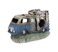 Acuario Pez de juguete - escondite de naufragio para peces, gambas y tortugas | Adorno de cueva de reproducción decorativa, decoración para acuario para pantalla de mesa, accesorio pe