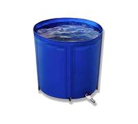 Acuario Piscina Estanque natación acuicultura Tanque de Agua con válvula de Drenaje Lona Redonda de PVC Lona Plegable Gruesa para Uso sobre el Suelo Tanque de Almacenamiento de Agua al Aire Libre par