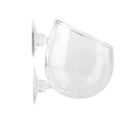 Acuario Planta Viva Taza Mini Pecera Accesorio Paisaje Plantas Cultivo Cuenca Taza Diseño Inclinado para Absorción de Luz Boca Lisa Material Saludable con Ventosas Vidrio 6 cm 7