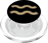 Acuario Símbolo astrológico Acuario AGUA SIGNO ZODIACO PopSockets PopGrip para MagSafe