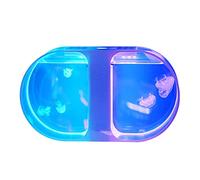 Acuario Tanque de Medusas Bilateral Creativo, Tanque de Peces de Escritorio, Acuario, pequeño Tanque de Medusas, Tanque de Peces Ornamental, decoración del hogar y la Oficina Pecera