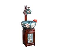 Acuario Tanque De Peces De Acuario Tazón De Peces De Colores De Cerámica Azul Y Blanco Filtro De Agua De Flujo Circulante Sala De Estar Tanque De Cultivo De Peces Pecera Independiente Decoraciones D