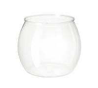 Acuario Tanque de Peces pequeño de Pet translúcido Alto y Redondo de una Sola Pieza de Vidrio de imitación for Sala de Estar, Oficina, peceras pequeñas de Escritorio Peces Acuario(13x17x14cm)