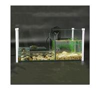 Acuario Tanque Separador de Mezcla de pecera for Tortugas, Tanque de Mezcla de Peces, Tanque de cría, Tanque de Acuario Cuadrado de Vidrio Transparente Salón