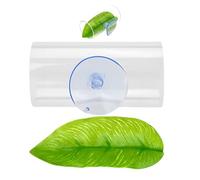 Acuario Túnel Betta - Tubo acrílico con superficie lisa, escondite multifuncional para la deposición de huevos de peces Betta, almohadillas decorativas para hojas con recogida segura | Para acuarios