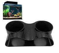 Acuario Underground Cave - Fish Hiding Spots for Tank | Natural Curve Underground Corner Fish Tank Cave | Natural Curve Viewing Aquatic Life Gravel Corner House | Acuario Undergrôund Corner Cavê