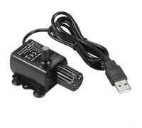 Acuario USB, DC5V para fuente de agua ultra silenciosa sin escobillas con filtro para pecera, función de agua de escritorio interior, circulación sumergible para