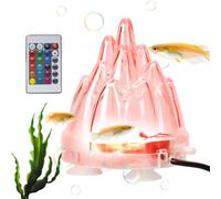 Acuario Volcano Ornament - LED Bubble Decor | USB Fish Tank Accessory