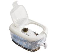 Acuarios Caja de cría Tortugas, Mesa Secado al Sol Transparente con trepadora Drenaje(Medio)