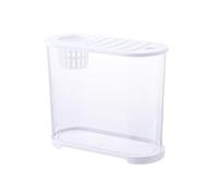 Acuarios Pecera Acuario de escritorio con tapa multifuncional blanca transpirable HD transparente de acrílico pequeño acuario de peces de colores tanques de cría de peces pequeños Tanques de peces(32c