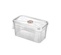 Acuarios Pecera Pecera Rectangular de acrílico Transparente con Tapa, decoración for el hogar, pecera pequeña Transparente, Organizador de baño Tanques de Peces