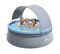 ACUASTORE Piscina Redonda Inflable con Toldo Extraíble, Piscina Plegable con Bomba de Aire Automática, para Jardín y Exterior (240cm)