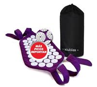 Acubliss - Correa de Acupresión Portátil + Ajustable, 1848 Puntos de Presión de Acupuntura para Alivio del Dolor, Aumento de Energía, Relajación, Elegible FSA/HSA con Bolsa con Cordón, 15x8, Morado
