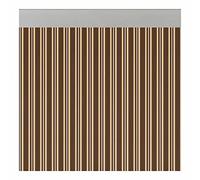 Acudam Cortina Ferrara Puertas Marrón Marfil Opaco Exterior PVC Aluminio 90 x 210 cm