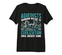 Acueductos Llevan Agua a la civilización Desde la Antigua Roma Camiseta Premium