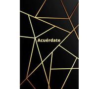 Acuérdate: Registra y guarda tus contraseñas con índice alfabético - Ideal para mantener a salvo y no olvidar tus contraseñas - Formato 6x9" ( 15,2 x 22,9 cm) (Libreta de Contraseñas)