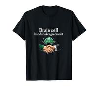 Acuerdo de apretón de Manos de células cerebrales Diseño de Humor para Parejas Camiseta