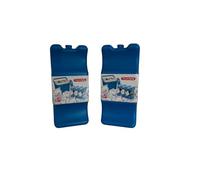 Acumulador de Frio, para Bolsas isotermicas y neveras, Reutilizables con Forma Curvada Especial latas y Botellas. Playa, Camping, montaña, etc, Ligero y practico (21x9,5x5). (Azul)