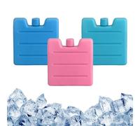 Acumuladores Pequeños,6 Piezas Placas De Hielo, Acumuladores De Frio,3 Colores Acumulador De Frío,Paquetes De Hielo,Hielos Para Nevera Portatil,Para Viajar Y Acampar Mantiene Fríos Alimentos Y Bebidas
