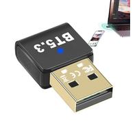 Acunny 5.3 Adaptador para PC, Adaptador inalámbrico USB para computadora, Adaptador de computadora inalámbrico, Plug and Play, el Receptor USB y el transmisor admite la transmisión de Audio de Alta