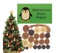 Acunny Artesanía De Navidad Animales en Botones - Lindo Recuerdo Educativo | Colgante Elefante en Botones para Árbol de Navidad - para Adolescentes Adultos Abrigo Ventana Puerta Pared Dormitorio